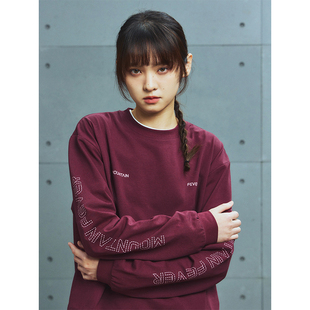 AW24 手臂LOGO印花长袖 SORONA 构建MF轮廓 TEE 公式 MOUNTAINFEVER