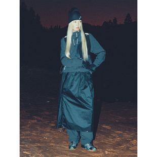 户外徒步 保暖透气蜂巢格 拼布连帽软壳夹克 AW25 MOUNTAINFEVER