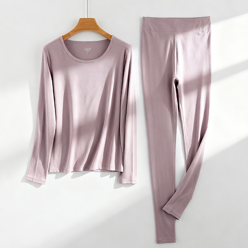 200g秋衣秋裤套装女士爆款全棉2025新款正品纯棉圆领保暖内衣女款,女士内衣/男士内衣/家居服,保暖套装,淘宝优惠券,粉丝福利购,淘宝优惠卷