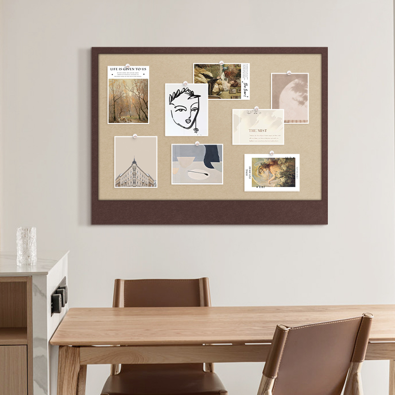 软木板照片墙背景板墙贴相片墙上展示板留言板挂墙公告栏墙面装饰