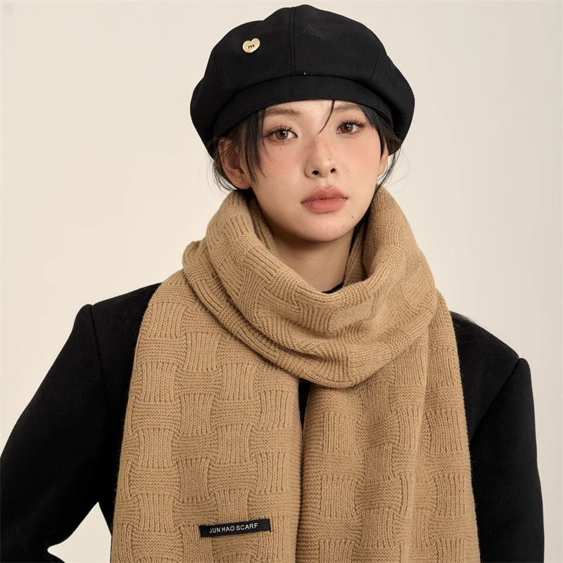 LULU软糯加厚围巾秋冬保暖针织