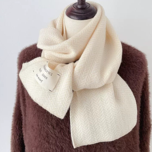 【正品】Coor Koor韩国东大门新款细窄长水波纹羊绒围巾学生情侣