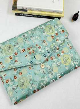 布邑手作适用于MacBook Air/Pro苹果笔记本13英寸 14寸/15寸16寸保护套电脑内胆包防尘包绿色国风保护袋