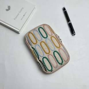 布邑刺绣椭圆手作笔包三支装四支装笔袋布艺钢笔收纳袋拉链大容量