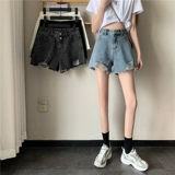 Tide, джинсовая юбка, шорты, тонкие штаны, высокая талия, популярно в интернете, свободный прямой крой, стройный силуэт, А-силуэт