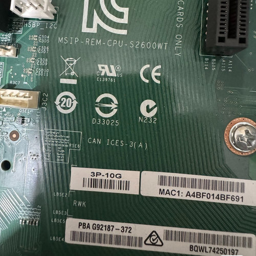 询价INTEL/英特尔主板MSIP-REM-CPU-S2600WT