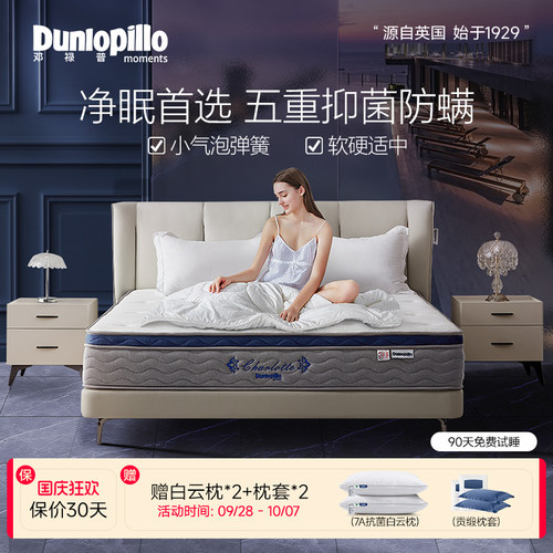 邓禄普软硬适中抑菌防螨弹簧床垫