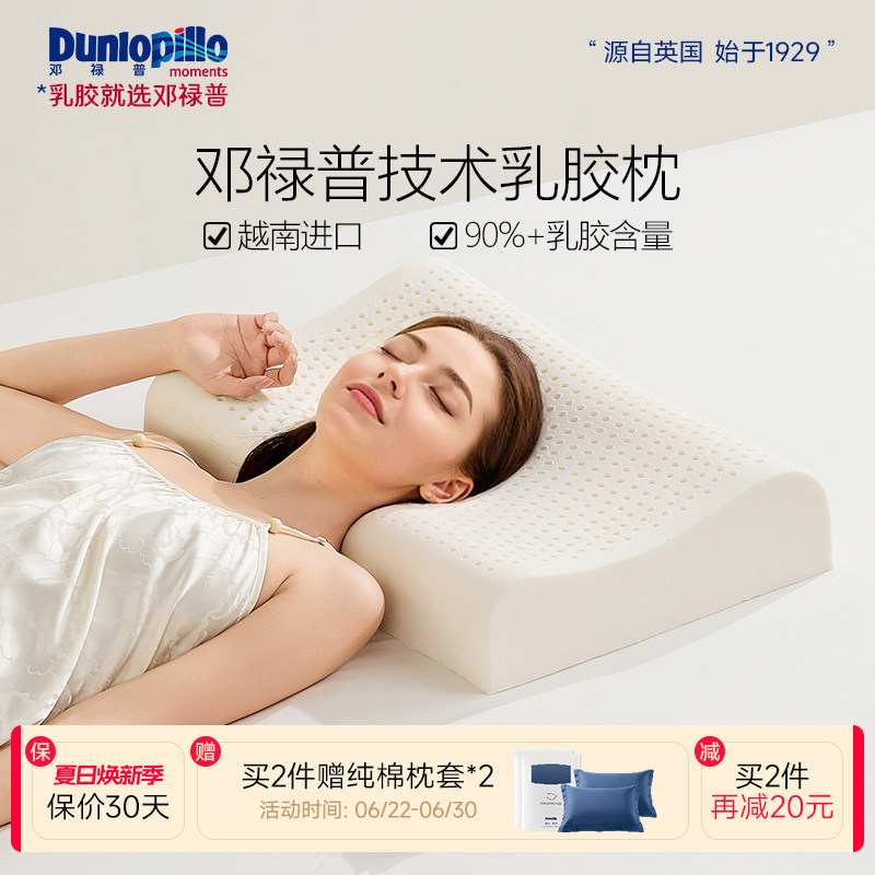 dunlopillo邓禄普越南进口枕头枕芯学生宿舍家用成人乳胶枕一对装 - 实物图