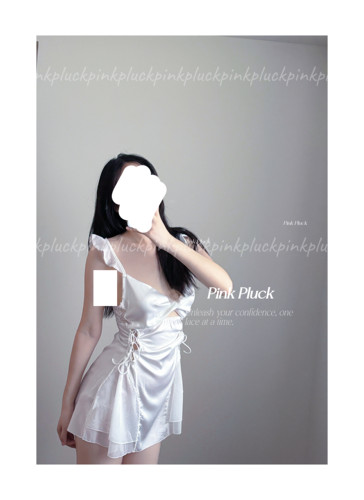 Pink Pluck御姐*优质缎面纯欲风性感露背内衣吊带睡裙女款