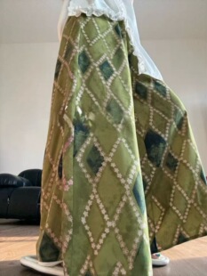 【裙裤+双口袋】春夏碎花绵绸宽松休闲阔腿半身裙松紧腰遛弯百搭