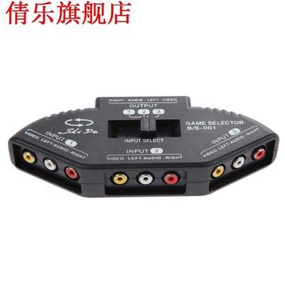 3 input 1 output audio video av rca switch box for tv av dev