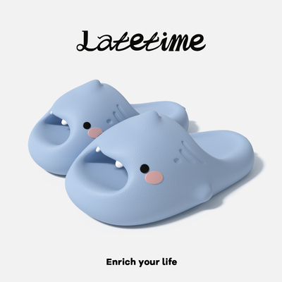 latetime小萌鲨鱼儿童拖鞋男童夏季室内防滑可爱卡通宝宝凉拖女童 — 1