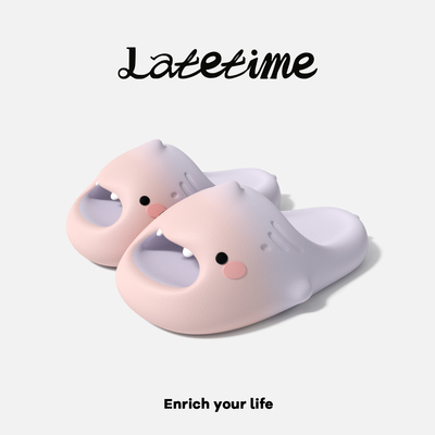 latetime小萌鲨鱼儿童拖鞋男童夏季室内防滑可爱卡通宝宝凉拖女童 — 5
