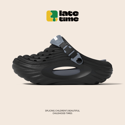 latetime儿童洞洞鞋夏季外穿