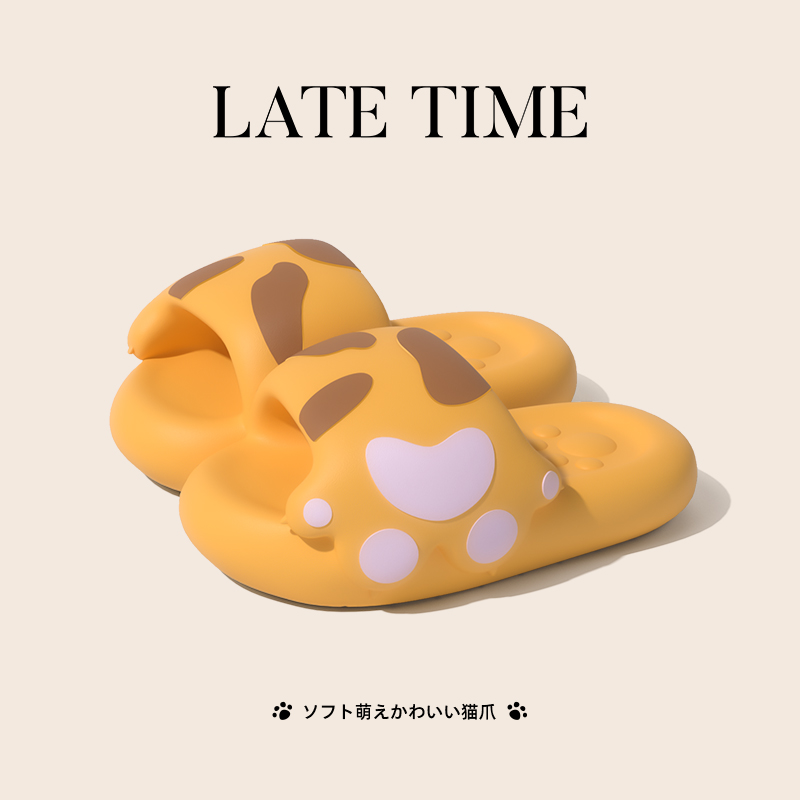 少女心可爱猫爪拖鞋女夏季外穿