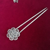 Этническое ханьфу ручной работы, аксессуар для волос, китайская шпилька в форме цветка, этнический стиль, тонкое плетение