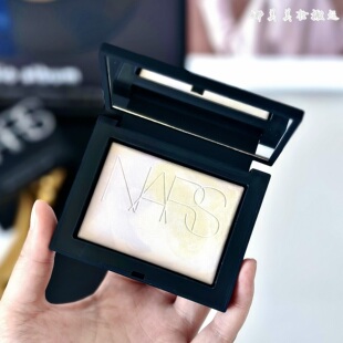 NARS纳斯欧若拉限定蜜粉饼控油定妆极光配色柔和淡紫大白饼正品