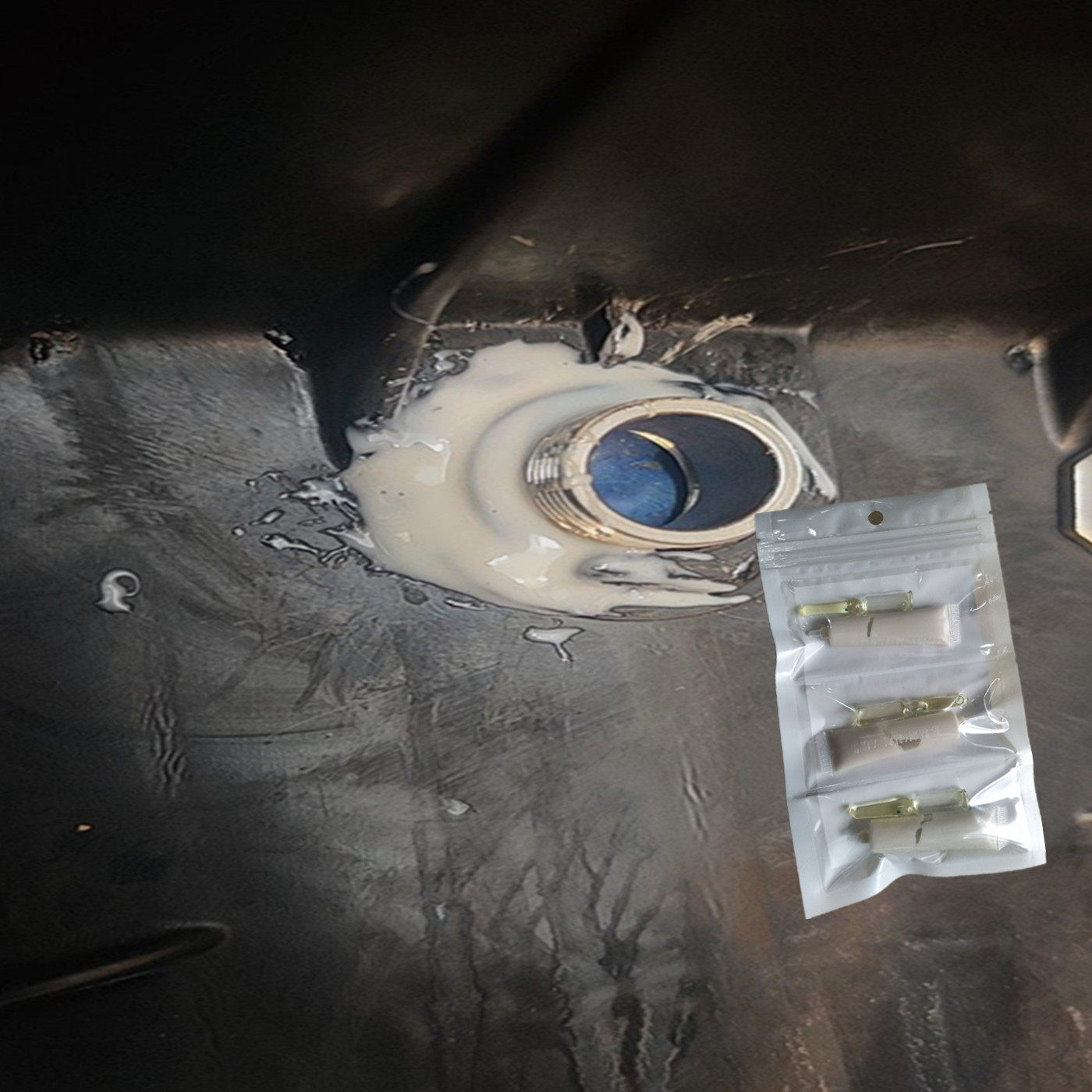 黑色橡胶树脂油箱漏油修补胶水塑料尿素箱裂缝接头渗油补漏防腐蚀