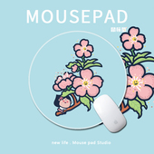 卡通可爱鼠标垫大屁羊子搞笑招桃花运闺蜜脱单女生电脑便携防滑垫