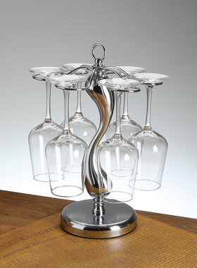 创意红酒杯架欧式高脚杯架倒挂现代简约葡萄酒杯悬挂装饰家用摆件