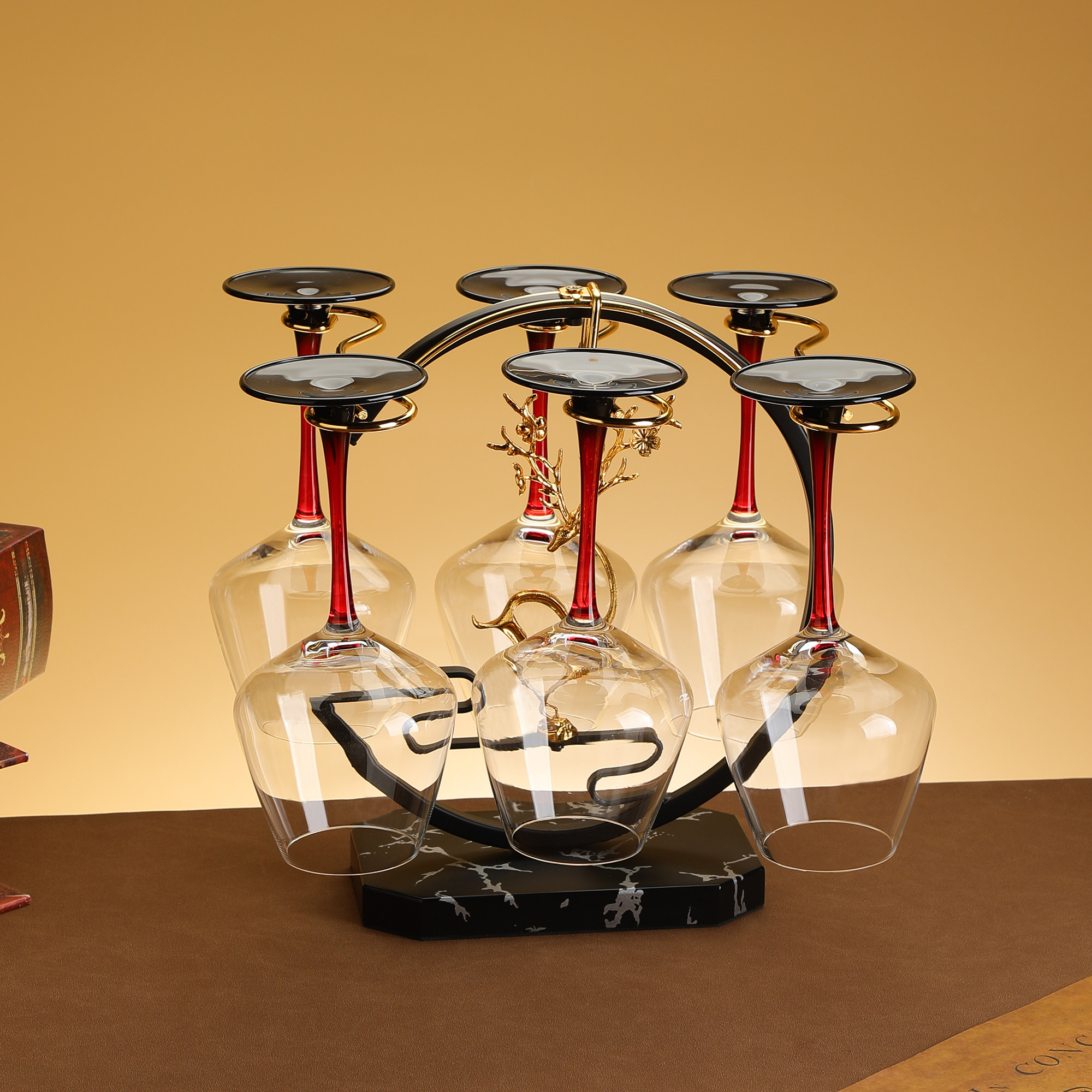 创意实木红酒杯架子新款倒悬挂高脚杯吊杯架酒柜置物展示家用摆件,餐饮具,酒架,淘宝优惠券,粉丝福利购,淘宝优惠卷