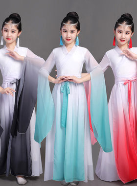 儿童古筝演出服女童中国风舞蹈裙