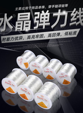 韩国进口手串弹力绳水晶穿珠子diy材料圆形耐磨皮筋手链绳串珠线