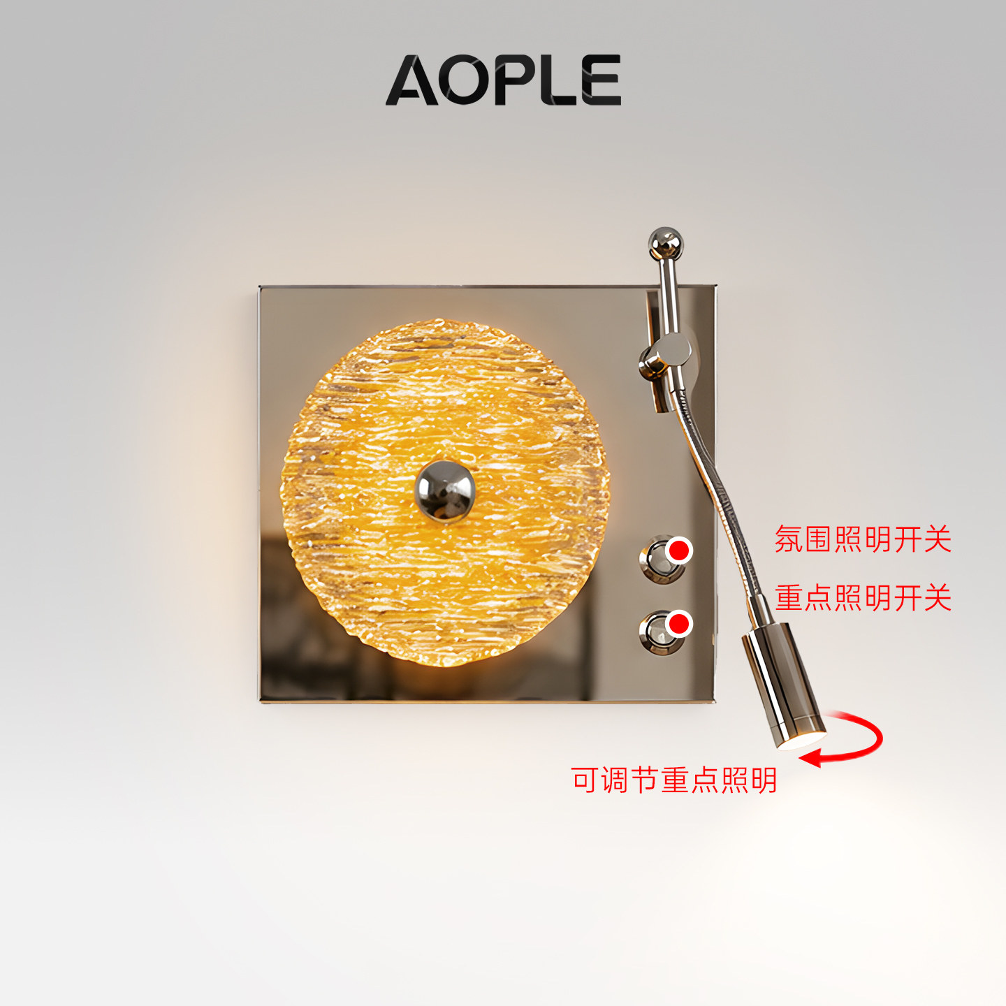 中古留声机壁灯客厅背景墙美式复图片