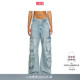 L.32裤 DIESEL女士D L.30 阔腿牛仔裤 长 CARGO多口袋工装