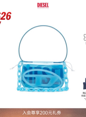 [新款]DIESEL女士26早春蓝色可斜跨可单肩1DR叮当包X08396P8763