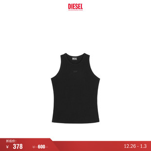 LOGO黑色白色无袖 DIESEL女士D 背心上衣A15411RAFAA 折扣