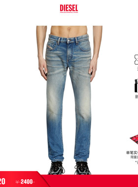 [折扣]DIESEL男士D-STRUKT中腰修身窄脚牛仔裤A0356209L30