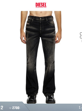[折扣]DIESEL男士D-BUCK中腰修身微喇牛仔裤A1222109J53