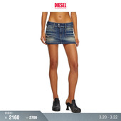 半身裙A1373009J46 DIESEL女士牛仔超短裙修身 折扣