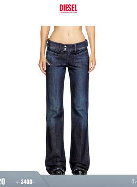 [折扣]DIESEL女士D-HUSH低腰修身微喇牛仔裤A1474009M19