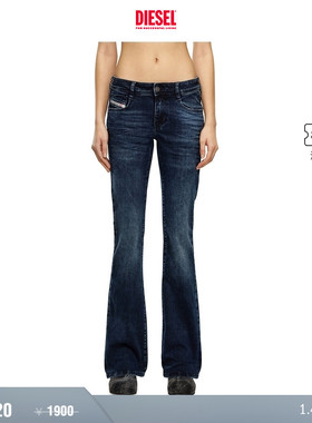 [折扣]DIESEL女士D-EBBEY低腰修身微喇叭牛仔裤A110040ENAR