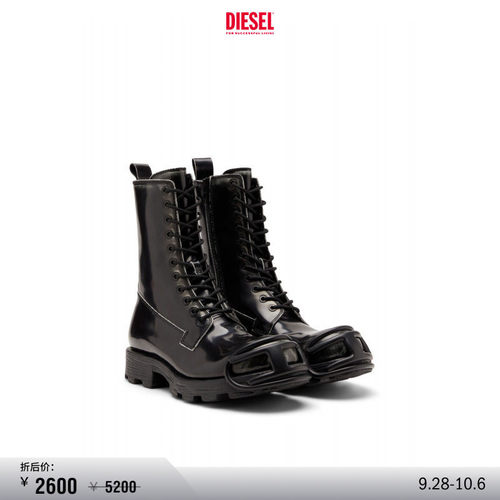 [折扣]DIESEL男士D-HAMMER黑色时装靴切尔西靴
