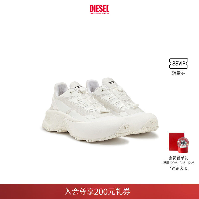 DIESEL男士白色简约休闲老爹鞋运动鞋Y03444P6918