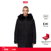 多口袋毛领连帽棉服外套A106100IDAP 工装 折扣 DIESEL男士