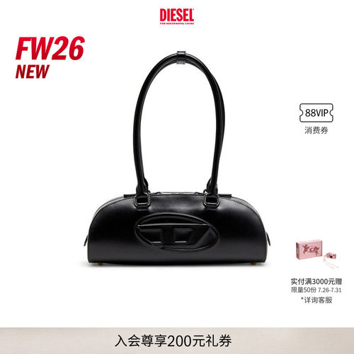 [新款]DIESEL女士26早秋1DR DOME叮当包3.0法棍包X10641P8279
