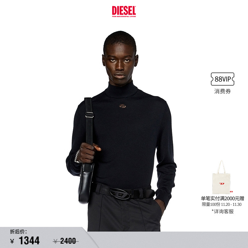 新款针织衫Diesel半高领