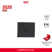 新款 DIESEL男士 26早春黑色经典 OVAL D多功能钱包X08844P0685