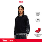 折扣 DIESEL男士 OVAL D黑色圆领套头针织衫 A111870BEAR
