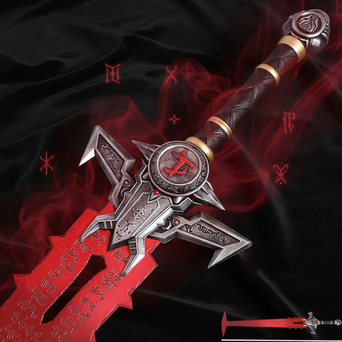 永恒裁决剑毁灭战士4DOOM4全合金武器COS周边1比1道具模型未开刃