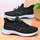 新款 休闲舒适一脚蹬爸爸鞋 跑鞋 男软底百搭中老年健步鞋 运动鞋 春季