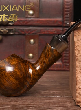木香石楠木烟斗男士手工小龙爪蛋实木斗传统老式过滤专用烟具配件