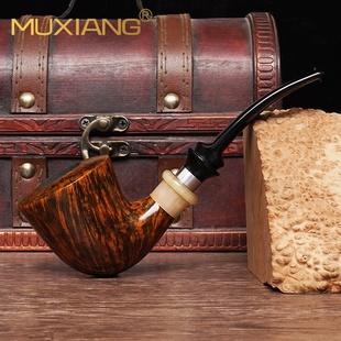石楠木烟斗手工自由式都柏林斗实木传统老式过滤专用烟具男士配件