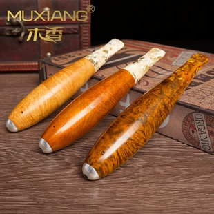 石楠木烟斗男士手工实木鱼雷飞艇雪茄斗华云同款传统老式过滤烟具