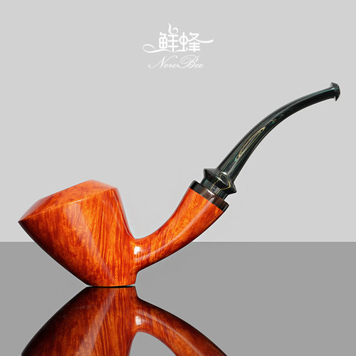 NewBee石楠木烟斗手工实木茶盏自由式烟斗老式传统男士过滤专用具