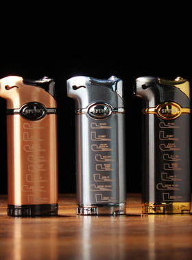 烟斗打火机气体防烫手创意个性潮金属明斜火充气男士专用烟具网红